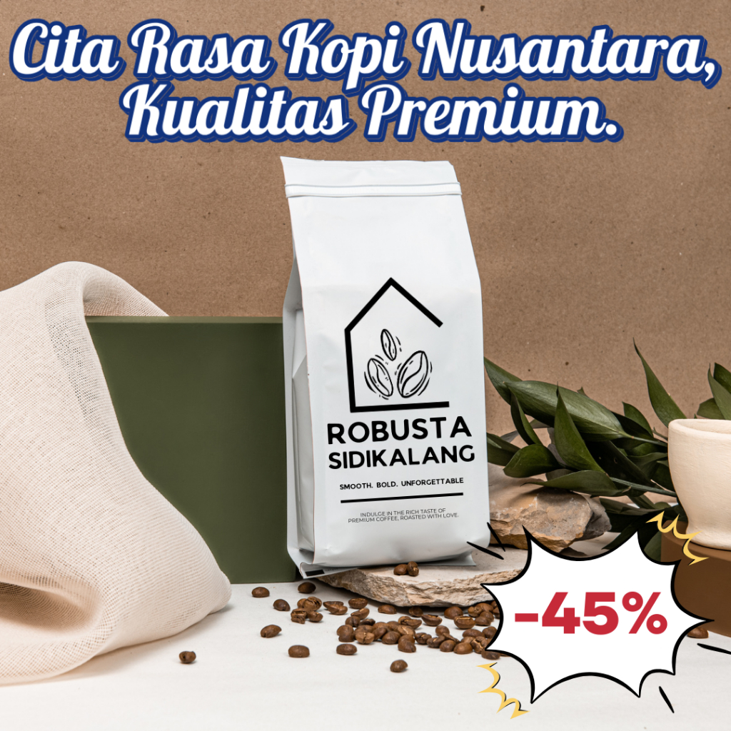 

Bubuk Kopi Robusta Sidikalang Asli - Fresh Roasted 100% Murni - Berat 200 gr