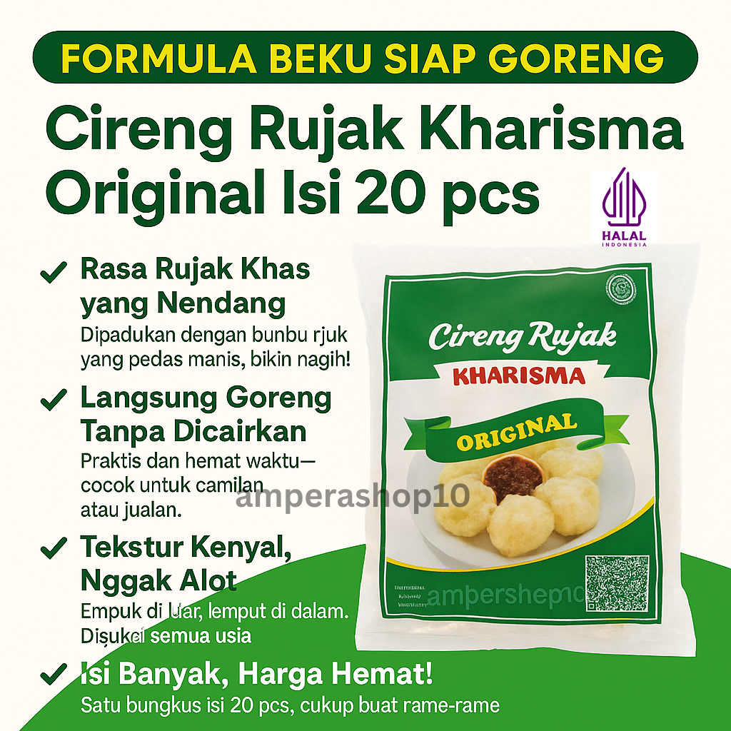 

CIRENG BUMBU RUJAK KHARISMA FROZEN FOOD