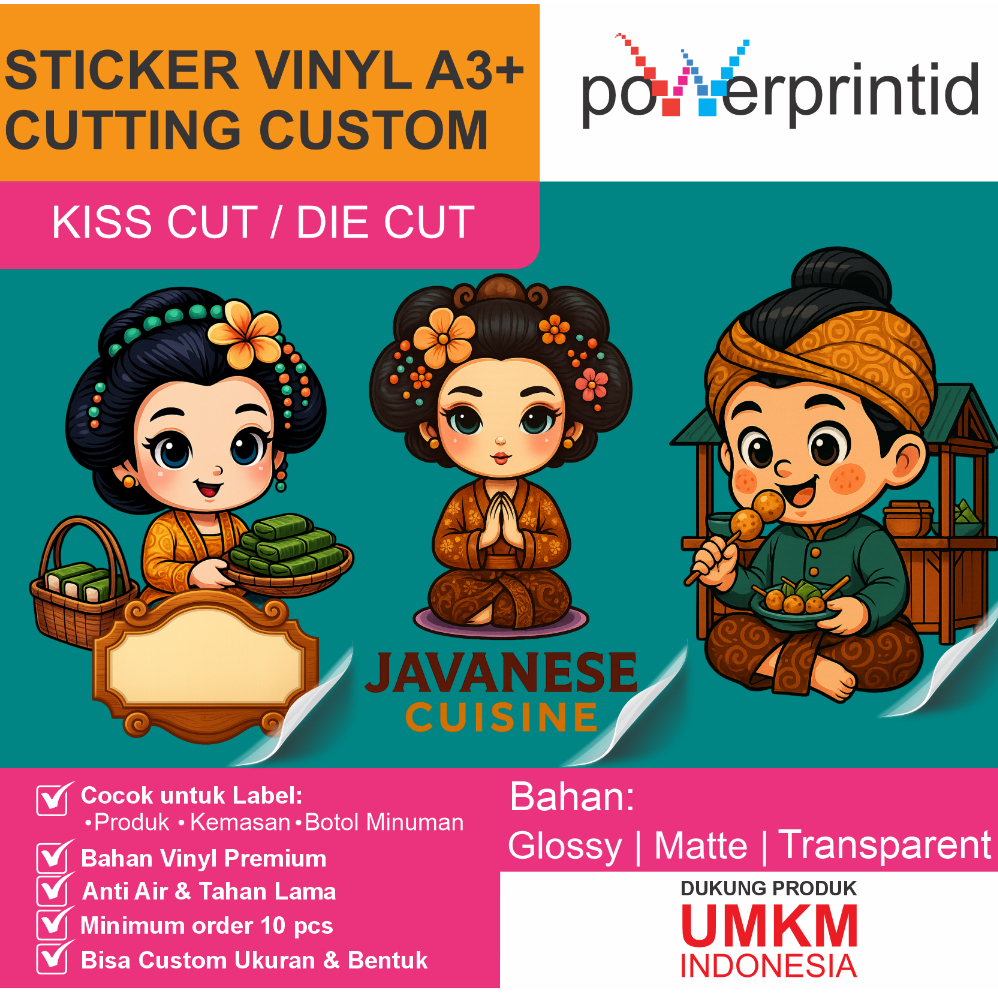 

Cetak Label Stiker Logo Umkm/Cetak Sticker/Custom Stiker
