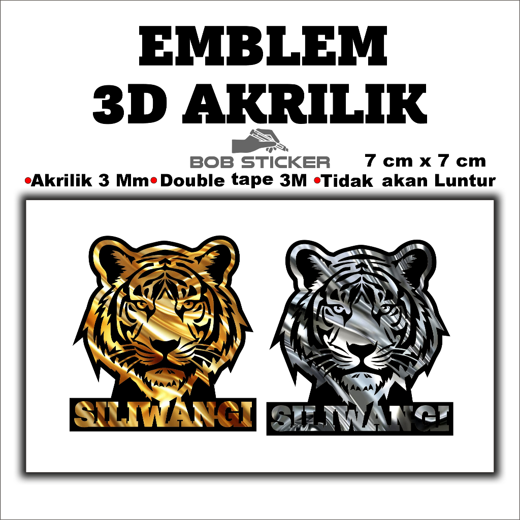 Ekslusif Emblem Akrilik Maung Bodas / Maung KDM / Kang Dedi Mulyadi / Bapa aing / Maung Siliwangi