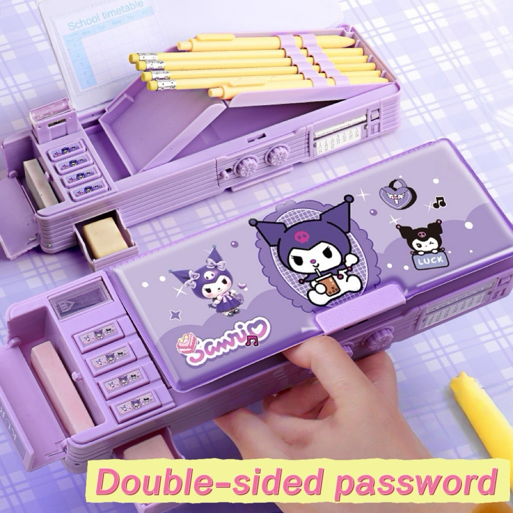 

technandaa - coulomi kotak pensil besar password lock multifungsi otomatis