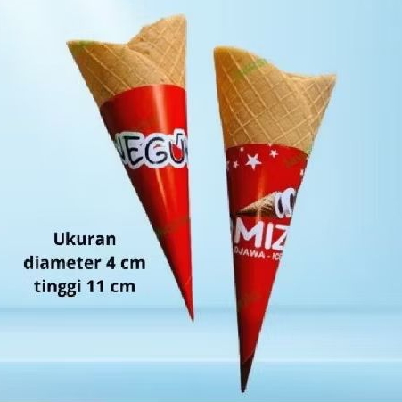 Paper Cone Ice Cream/ kertas es krim 50 pcs