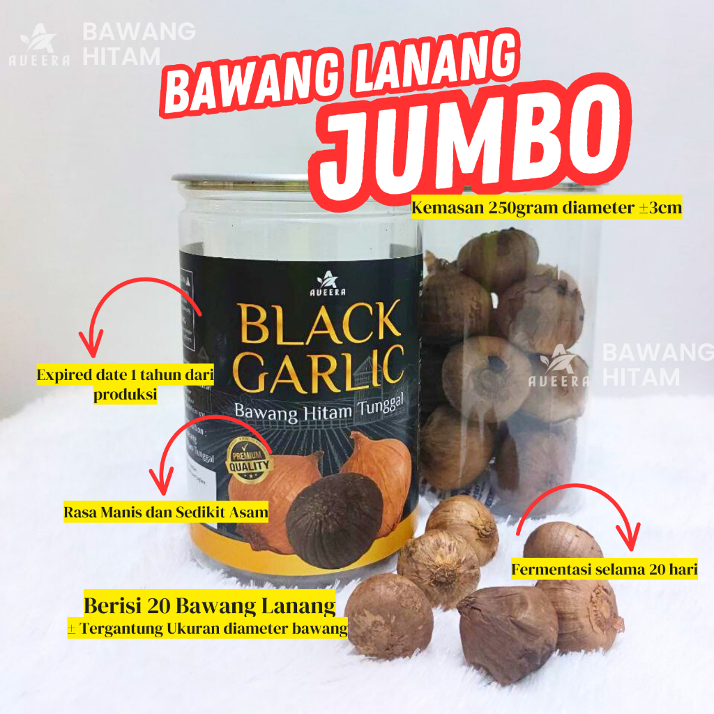 

Bawang Tunggal JUMBO 250gram - Blackgarlic Premium Untuk Kesehatan Jantung