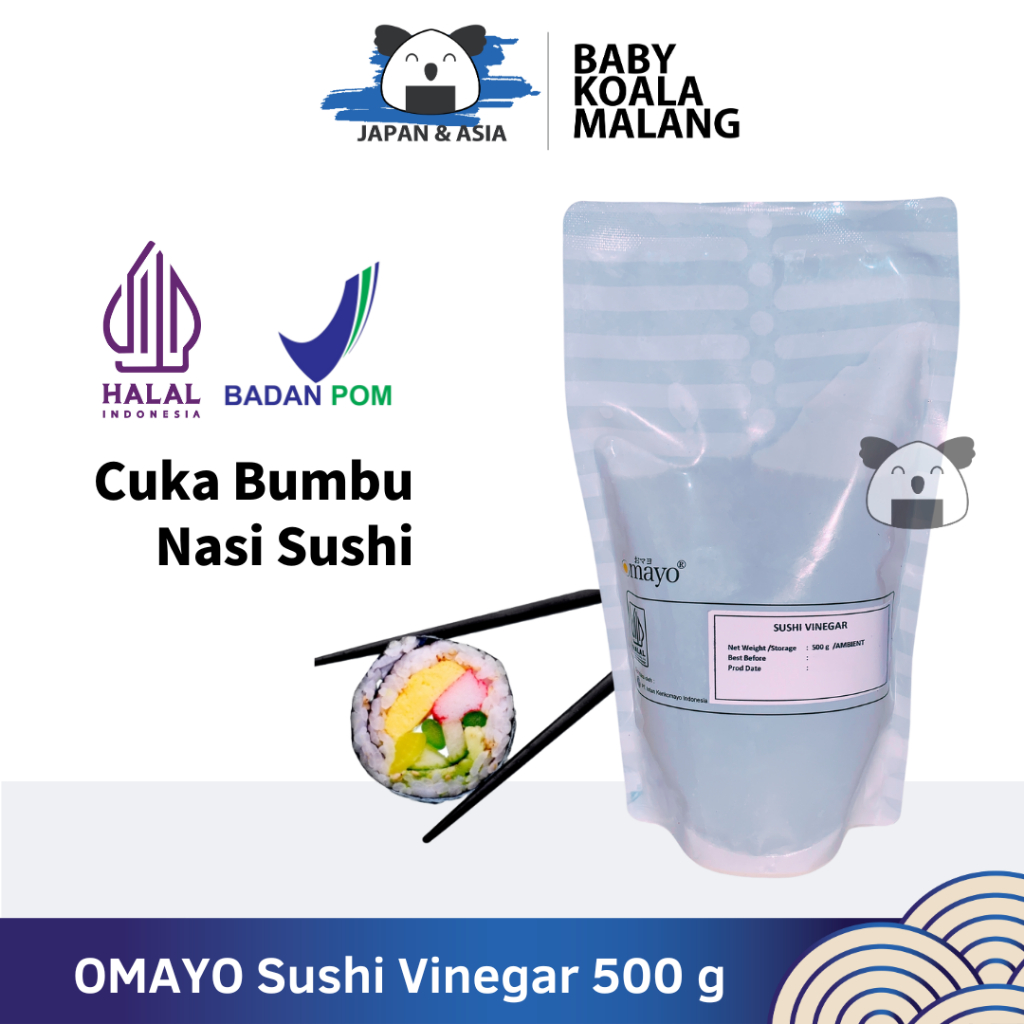 

SUSHI VINEGAR Cuka Nasi Sushi 500 g Halal │ Bumbu Seasoning Sushi -BKM