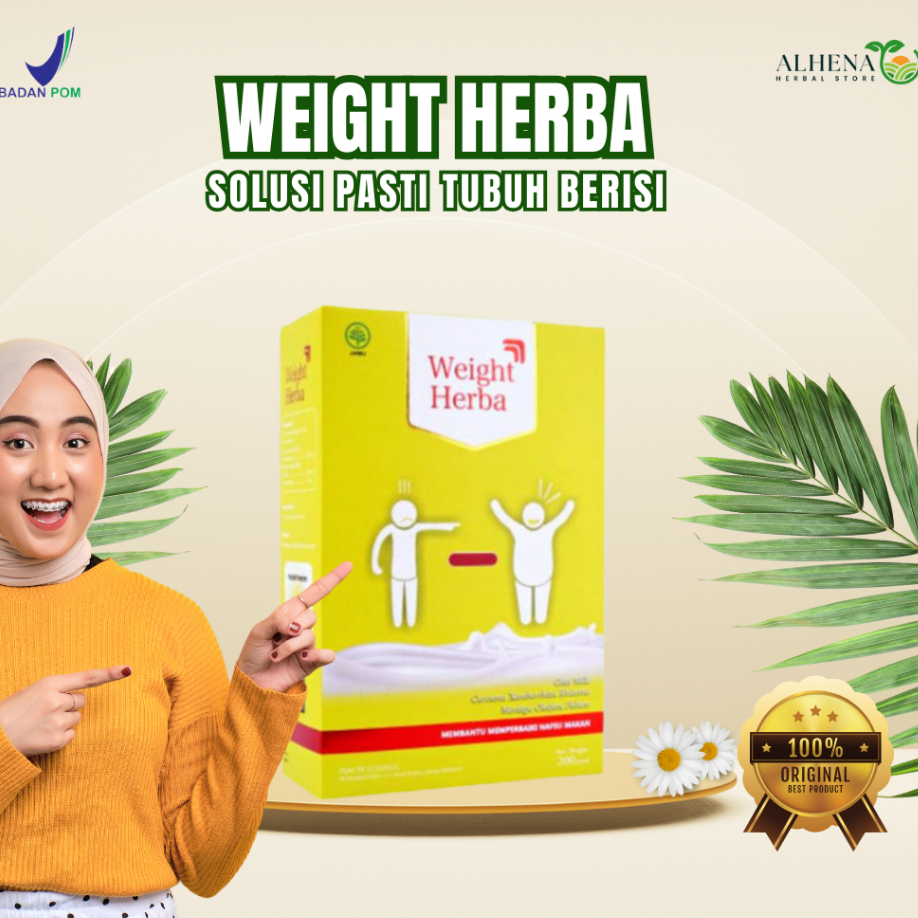 

WEIGHT HERBA | Susu Herbal Susu Penambah Nafsu Makan & Penggemuk Bandan 100% Original Dikirim Dari Banjarmasin