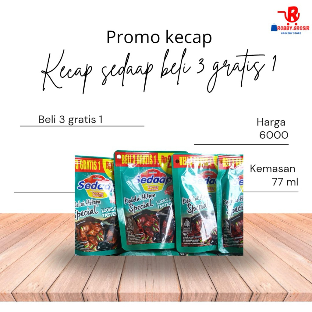 

kecap sedaap beli 3 gratis 1