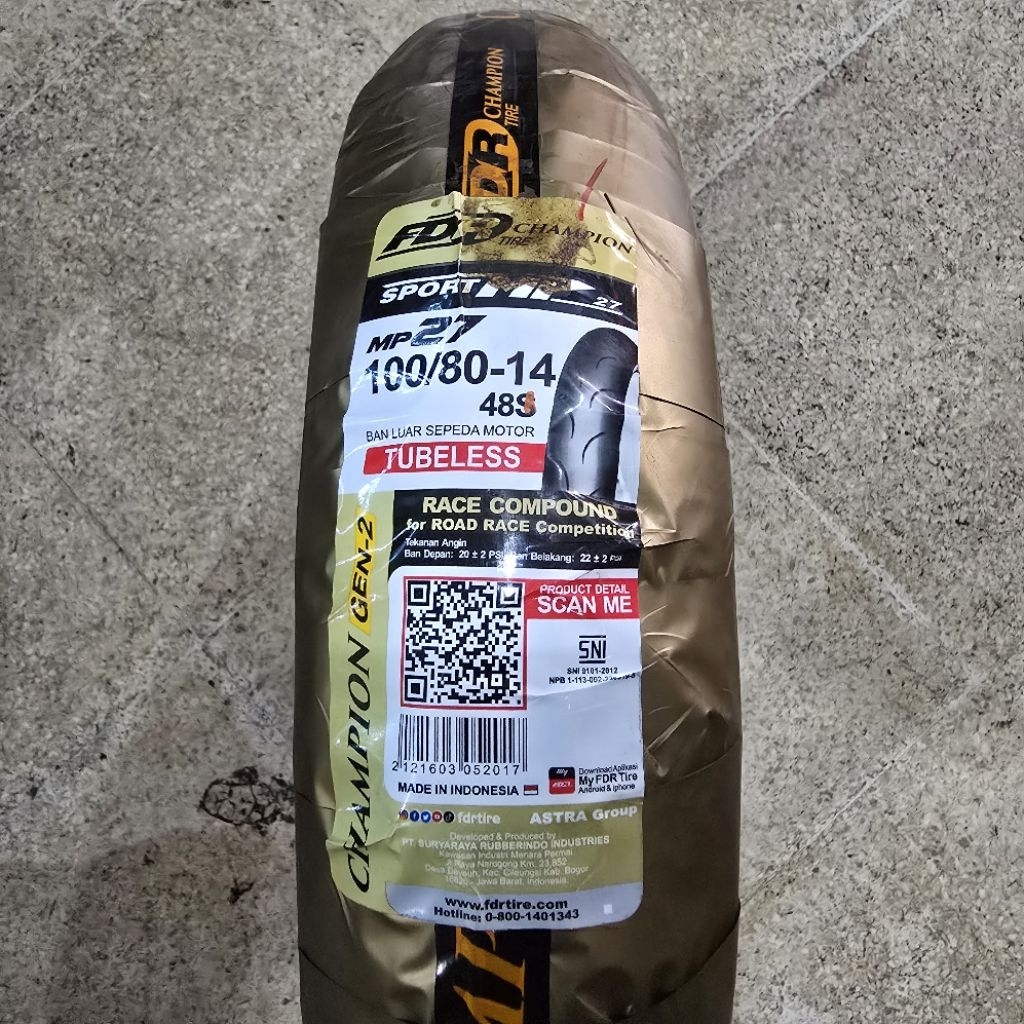 Ban FDR MP 27 uk 100/80-14