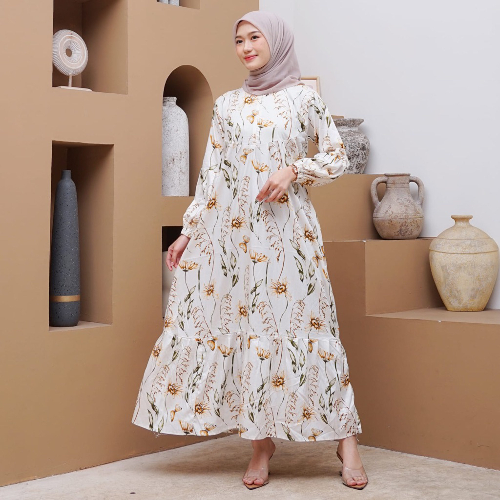 (BISA COD) TERBARU GAMIS RAYON POLOS GAMIS RAYON PREMIUM TEBAL DAN ADEM / GAMIS TWILL RAYON POLOS