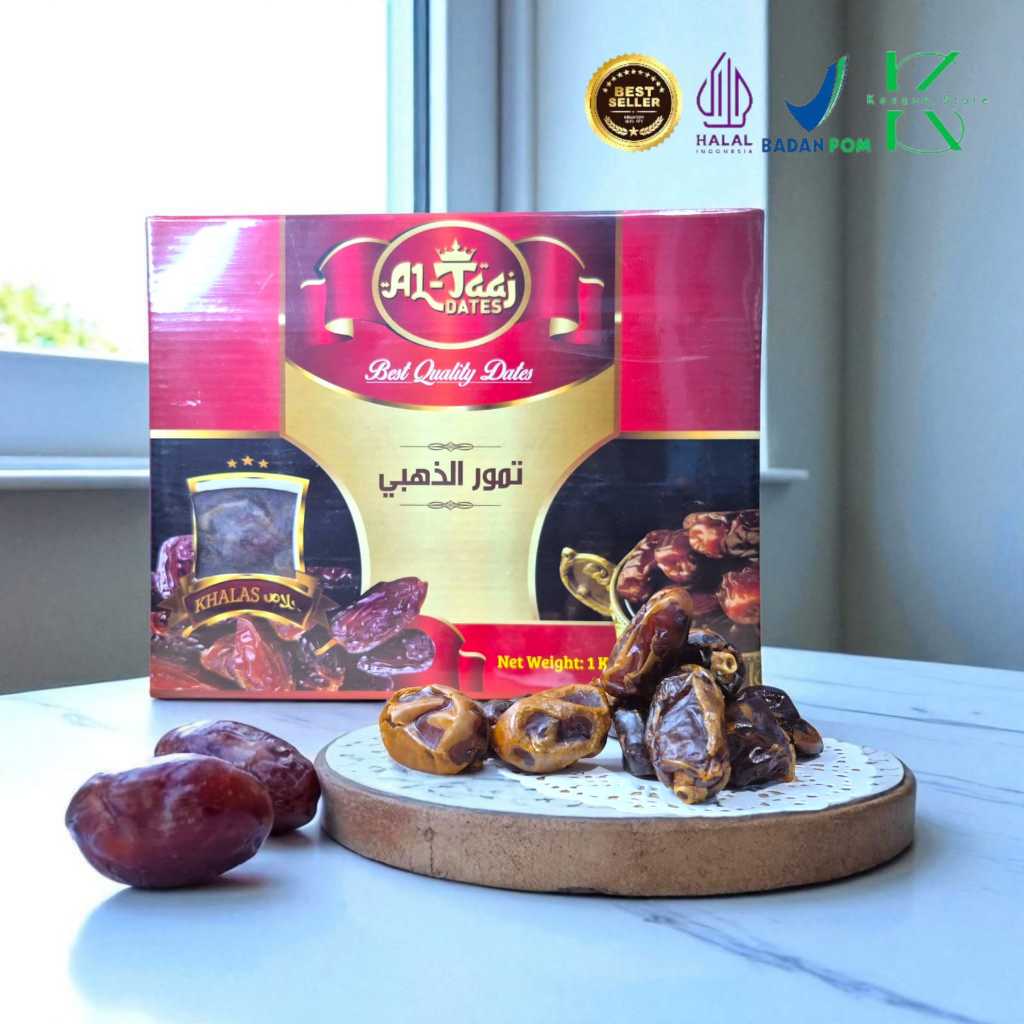 

Al Taaj Dates Kurma Khalas 1 Kg - Kurma Kholas