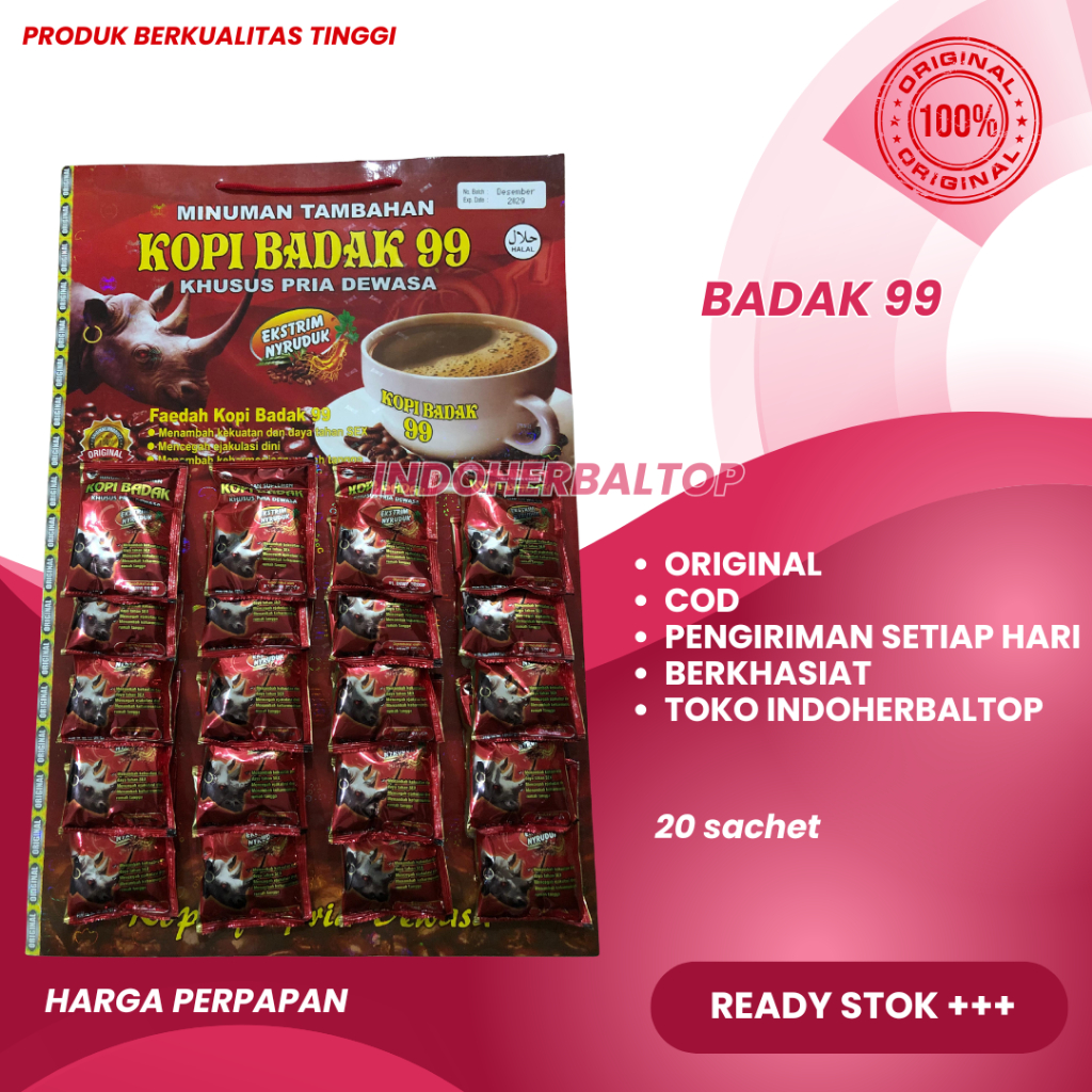 

KOPI BAD4K 99 PAPAN 20 SACHET ORIGINAL 100%