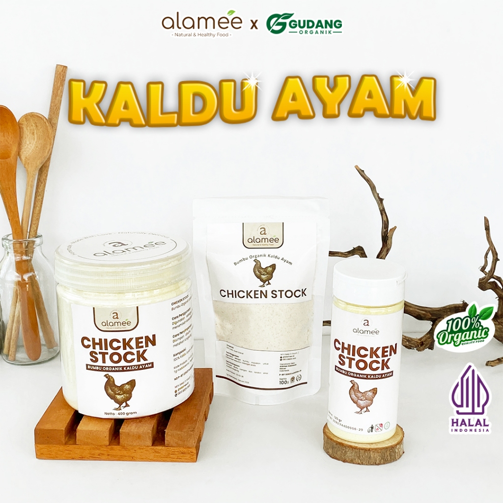 

Bubuk Kaldu Ayam Organik Chicken Stock Powder Extract Seasoning Penyedap Rasa Bumbu Masak Dapur