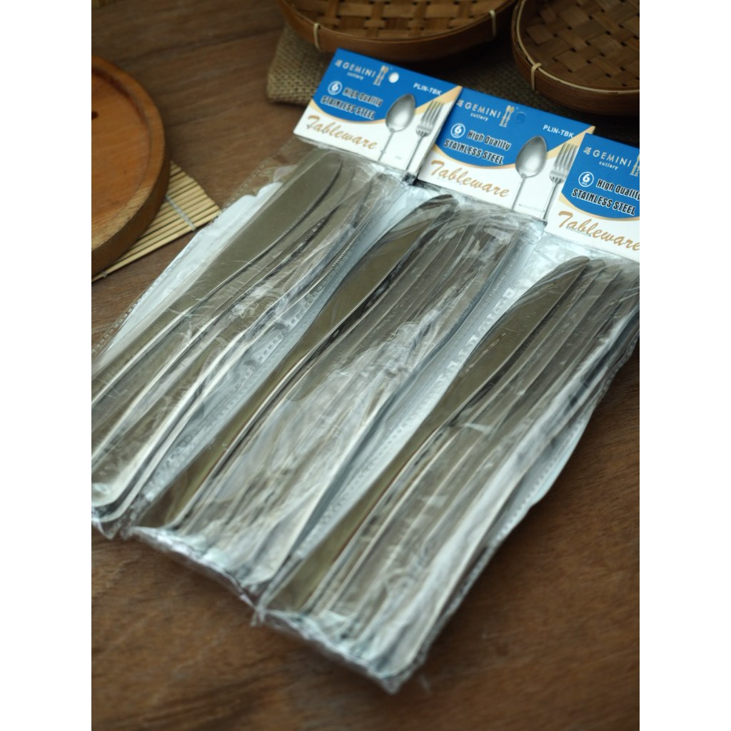 [6 pcs] Pisau Steak Tebal Hotel Stainless Steel Knife [PLIN-STK]