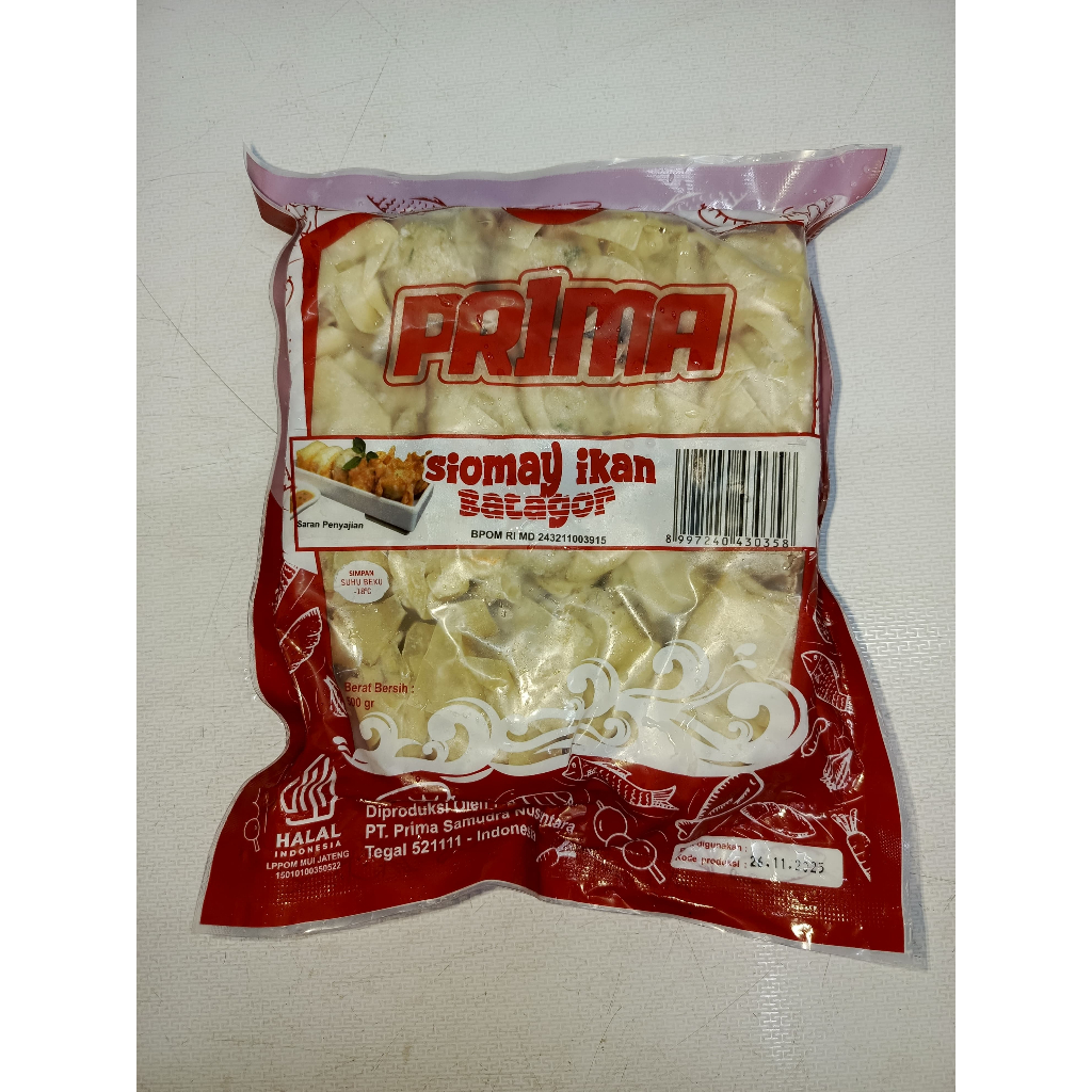 

PRIMA SOMAY IKAN BATAGOR 500 GR