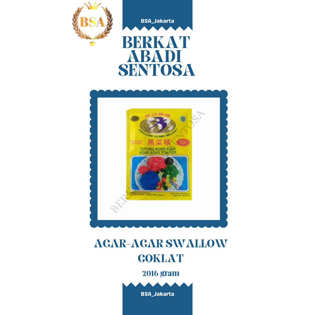 

AGAR-AGAR SWALLOW COKLAT (24 pack)