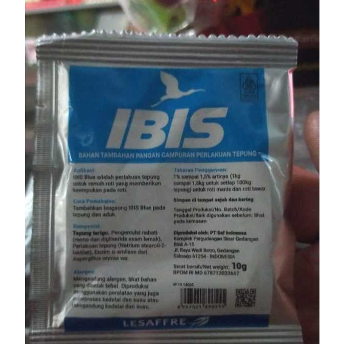 

Ibis sachet - pelembut Roti - Ibis biru