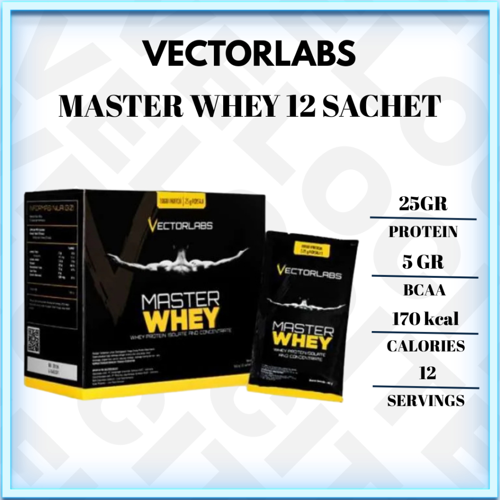 Vectorlabs Master Whey 12 Sachet Whey Protein Isolate Vector Labs MasterWhey