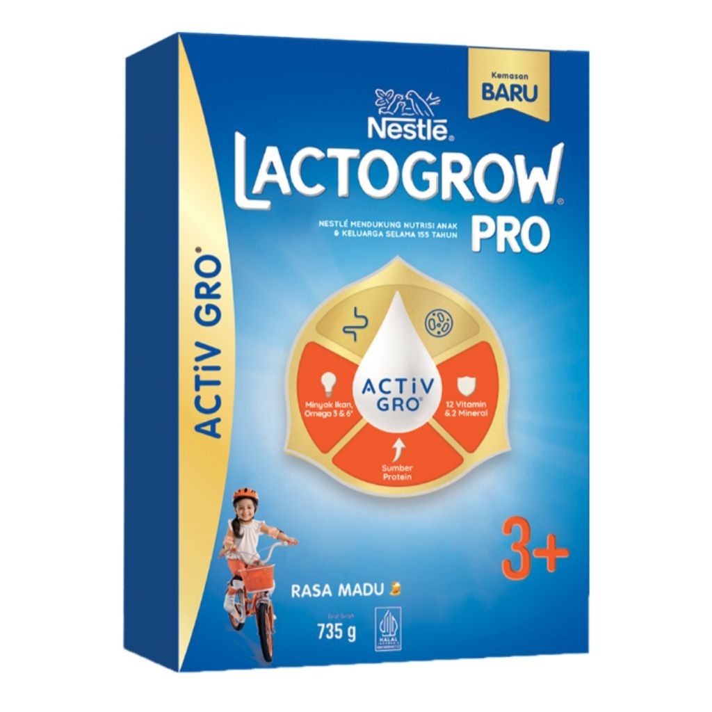 

Lactogrow 4 Pro 3+ Susu Bubuk Pertumbuhan Anak Pra Sekolah Madu 735g