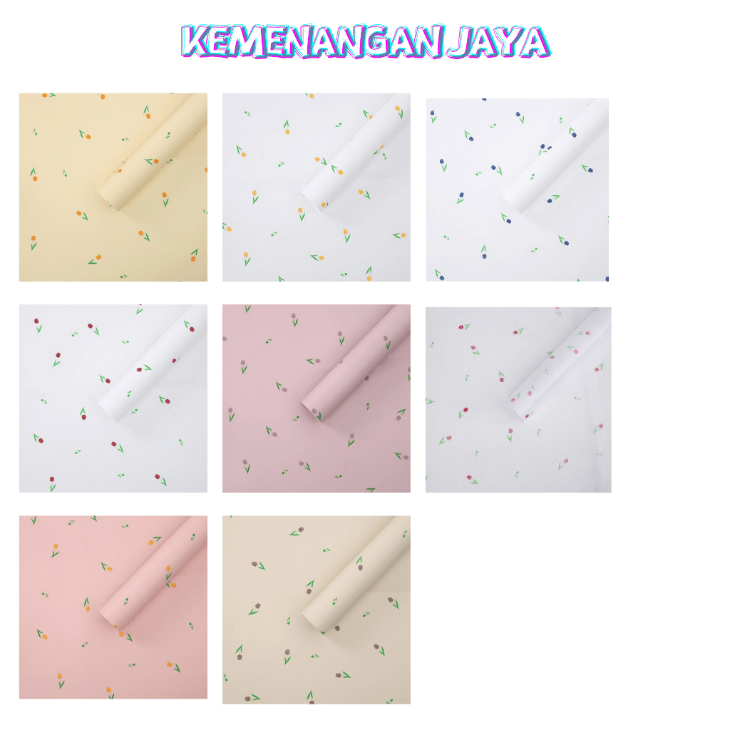 

Kertas Buket Bunga Wisuda Anniversary Romantis Gift Tulip Cellophane Waterproof Flower Wrapping Paper KB113