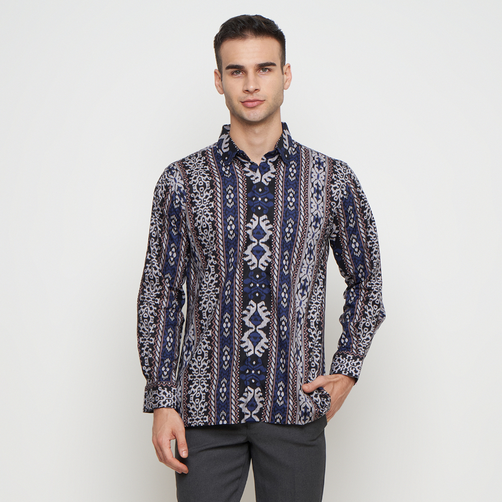 [Krisna Wahyu] Batik Pria Katun Lengan Panjang