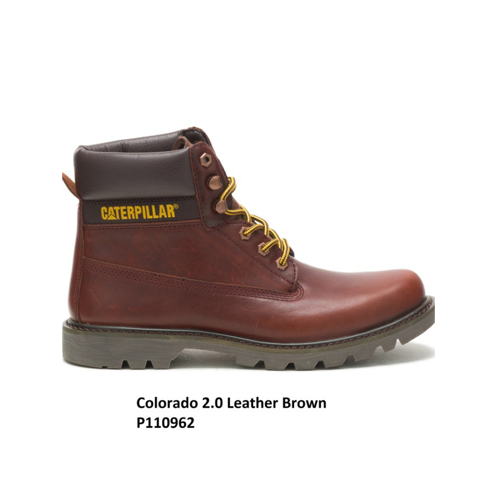 Sepatu Casual Caterpillar Original Colorado 2.0 Leather Brown