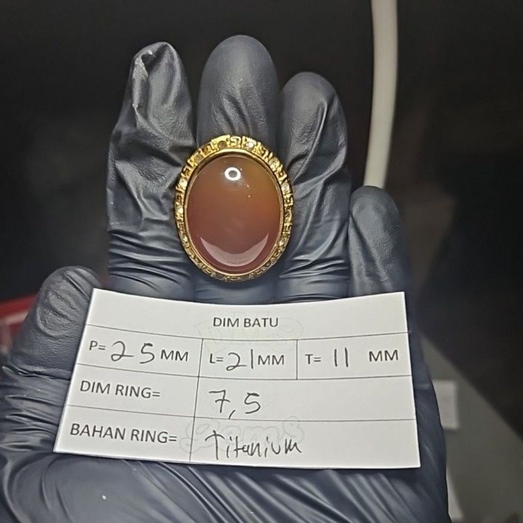 Cincin Batu Orange Rafflesia Madu Yellow cempaka Obi