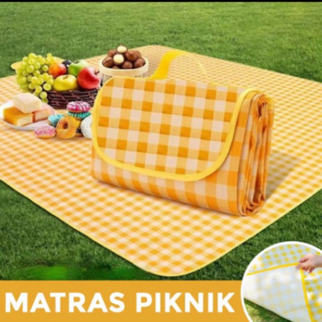 Matras Piknik Waterproof  mini ukuran 100 x 150cm Tikar Alas Duduk Lipat Portable Tikar Piknik Outdo