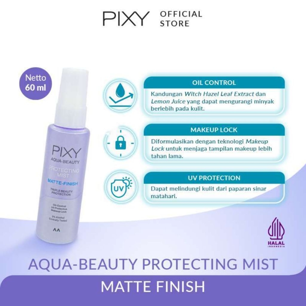 Setting spray Pixy Aqua Beauty Protecting Mist + Aqua Beauty Protecting Mist