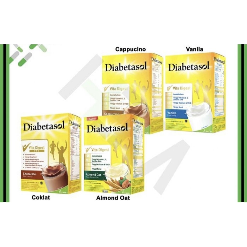 

Diabetasol Vita Digest 570gr Cappucino Almod Oat Susu Khusus Diabetes