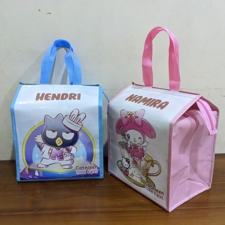 

TERMURAH!!!! TAS SOUVENIR ULANG TAHUN / TAS JINJING LAPIS ALUMUNIUM FOIL / TAS BEKAL / TAS ANTI PANAS / TAS ULTAH MURAH