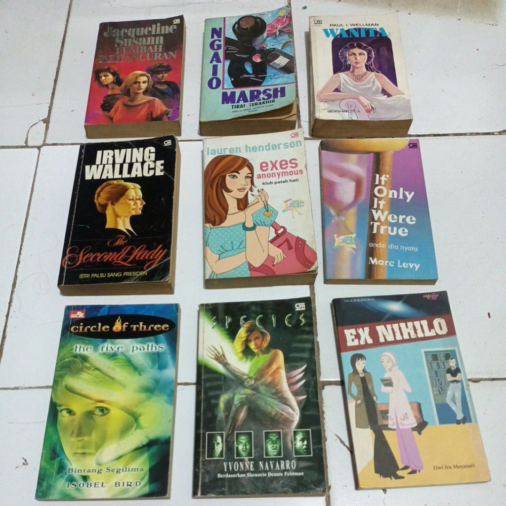 Novel Jacqueline Susann Lembah kehancuran Ngaio Marsh Tirai terakhir Wanita - Paul I. Wellman. The s