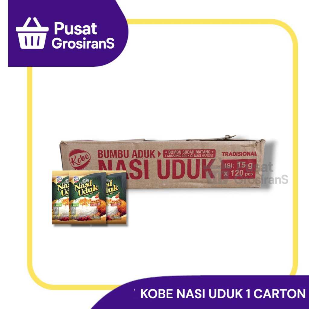 

Kobe Bumbu Nasi Uduk 1 Karton isi 10 Renceng x 10 pcs