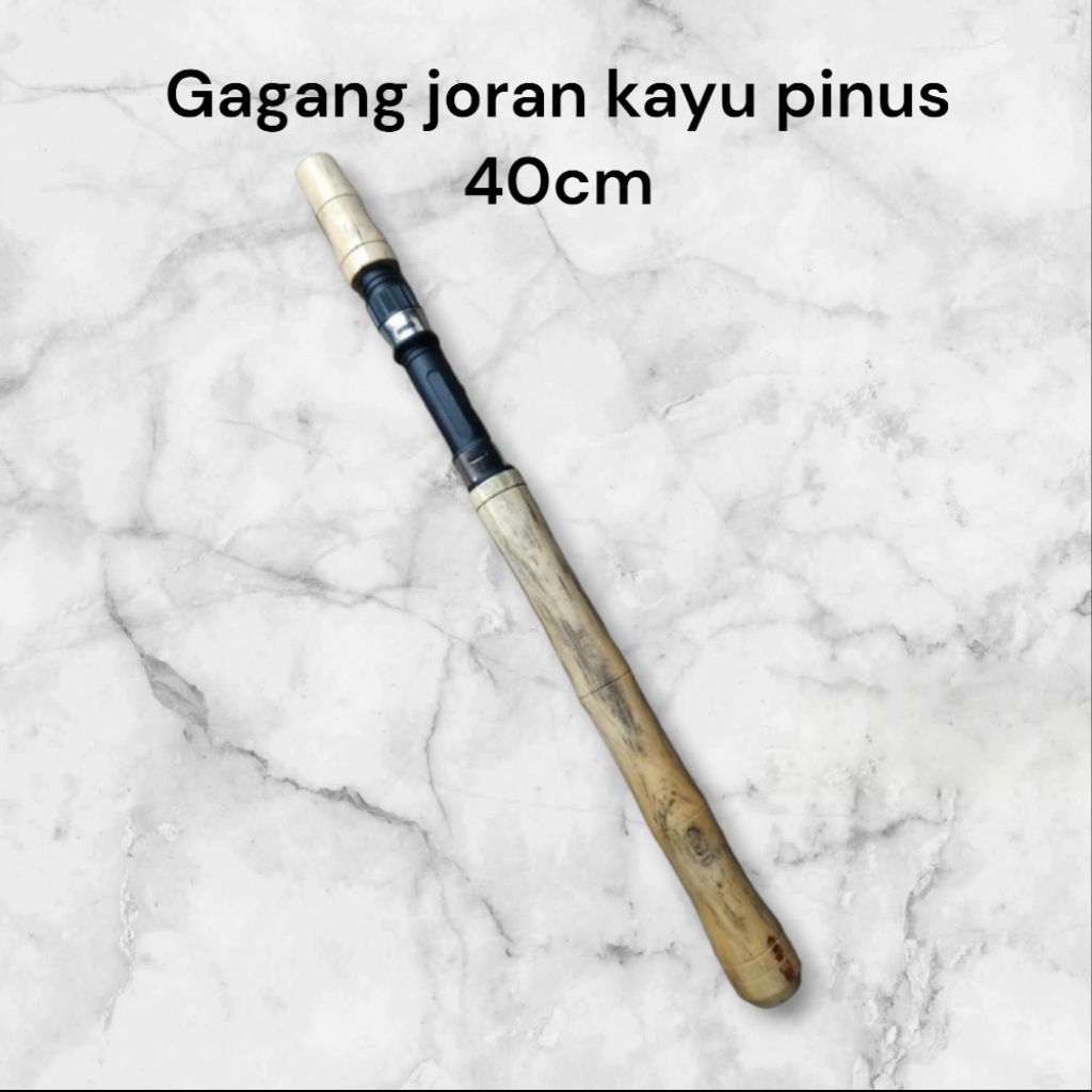 Gagang joran pancing kayu pinus 40cm