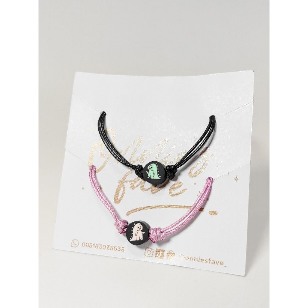 GELANG TALI COUPLE DINO, Gelang couple pasangan Dino