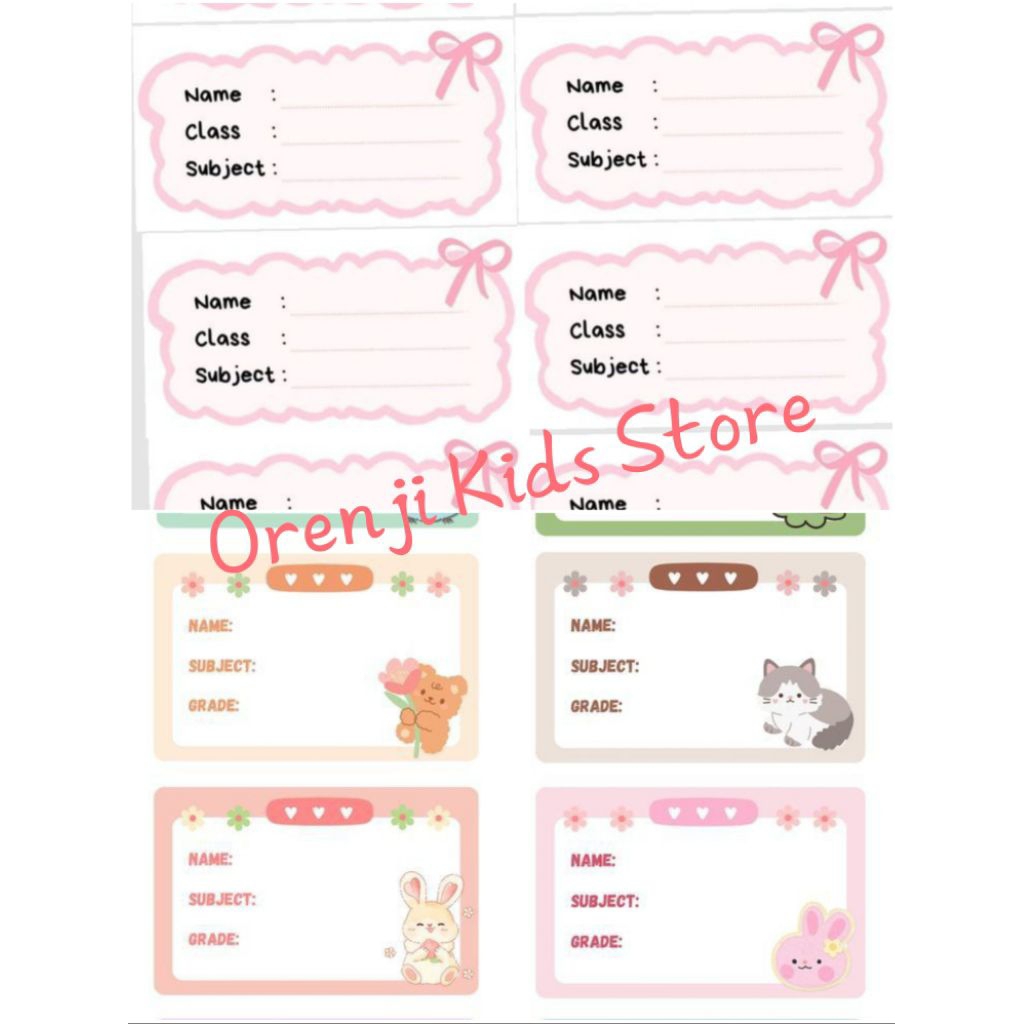 

Stiker label buku mata pelajaran. Sticker Label buku pelajaran sekolah. Label sticker karakter lucu