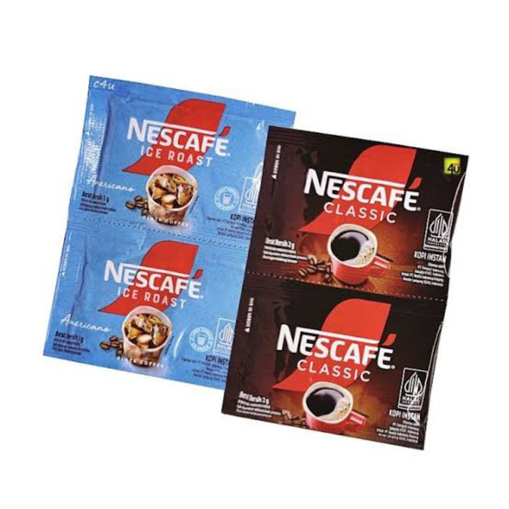 

[PACK] NESCAFE CLASSIC ICE ROAST AMERICANO KEMASAN PACK 10 SACHET 2 GRAM