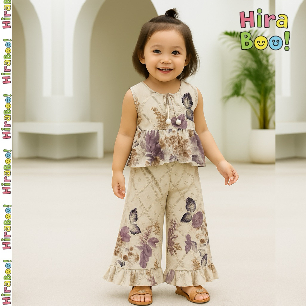 MAGNOLIA ONE SET - Setelan Anak Perempuan Rayon Untuk Usia 1-8 tahun