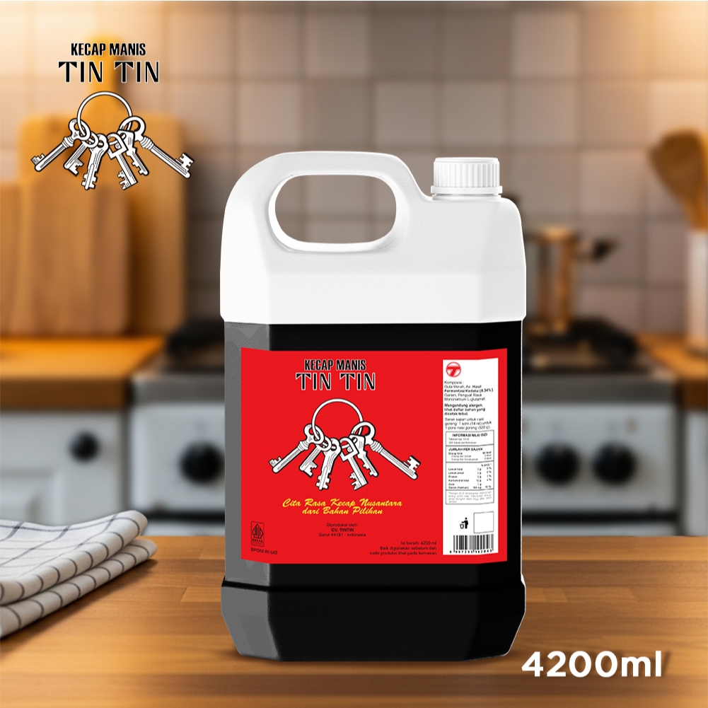 

TIN TIN CAP KUNTJI Kecap Manis Merah Jerigen 4200ml