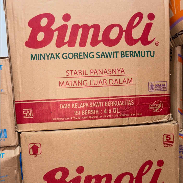 Minyak Goreng Bimoli 5 Liter Drigen (1 Karton)