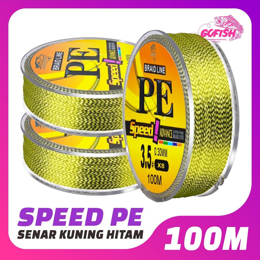 GOFISH - Tali Pancing Pe ZKK 100m Senar Pancing Pe Super Braided Line Japan  Nylon Senar kuat