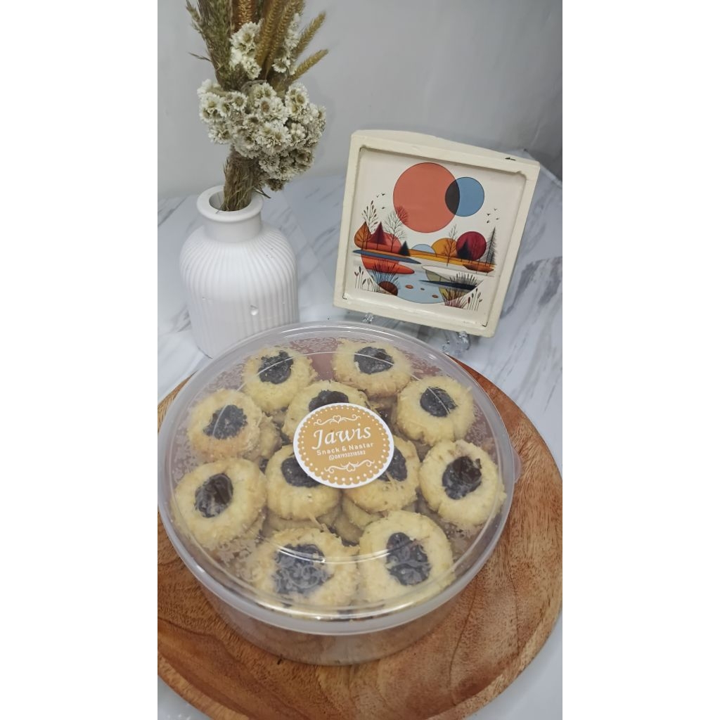 

TERLENGKAP || Kue kering Nastar Thumbrint coklat 250gr