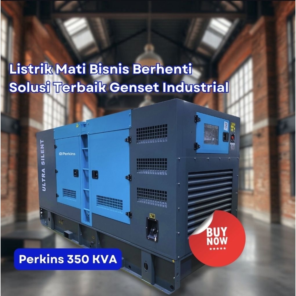 GENSET BUILD UP SUPER SILENT PERKINS 350KVA