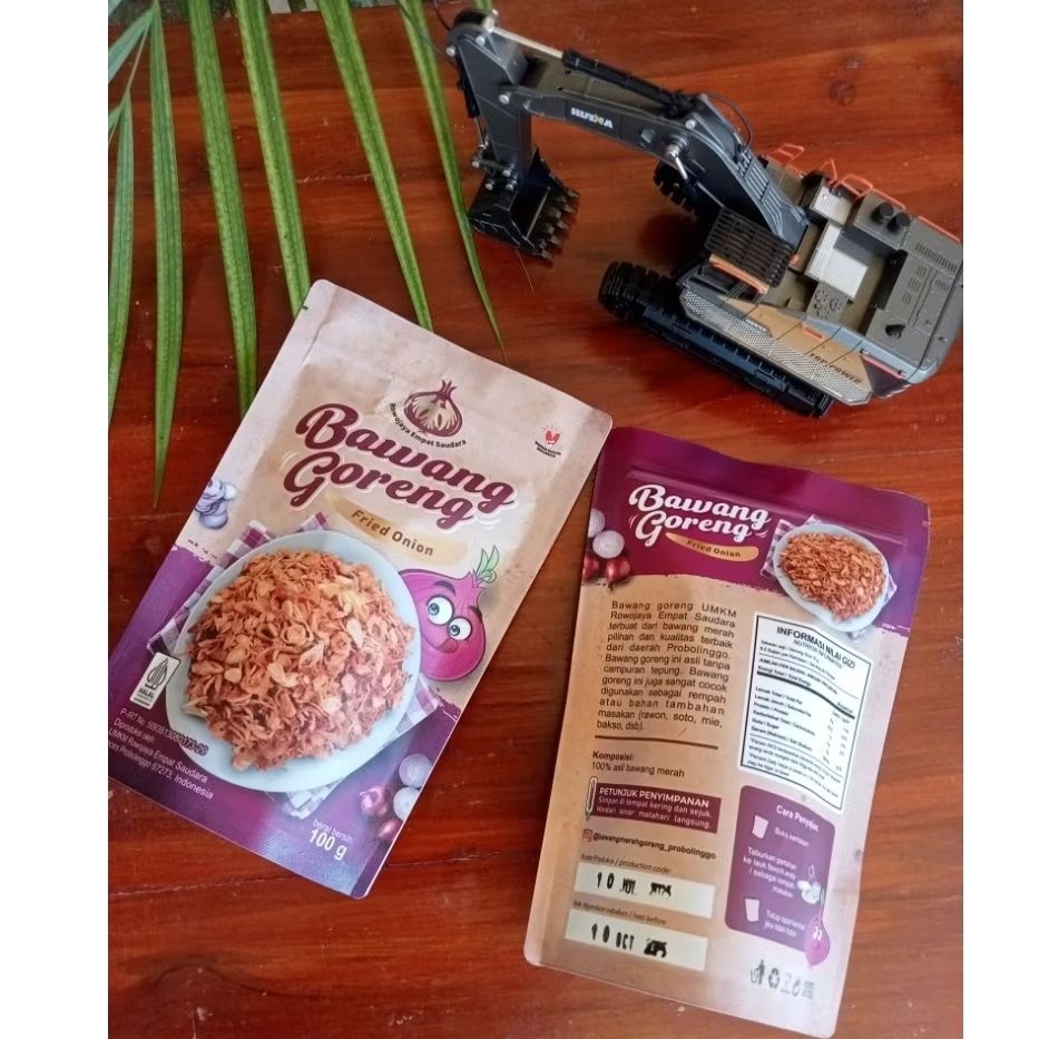 

Bawang Goreng Rowojaya Empat Saudara 100 gram