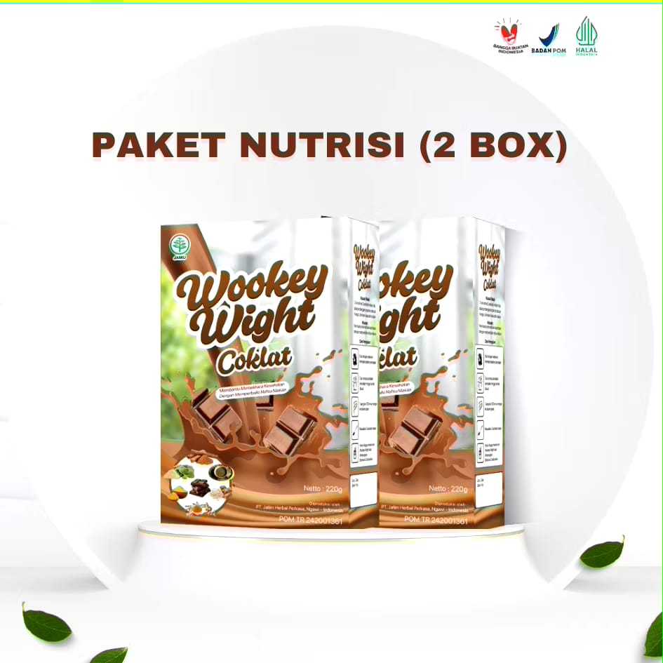 

(2B0X) Wookey Weight Coklat - Susu Penggemuk Badan Dan Penambah Nafsu Makan Whey Protein