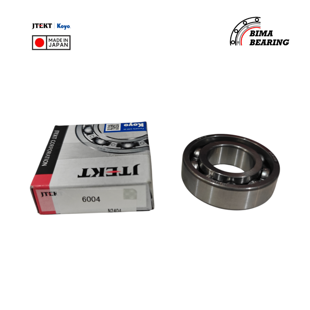 Bearing 6004 Polos Open Tanpa Tutup Koyo JAPAN Laher 6004C3 20X42X12 Ori
