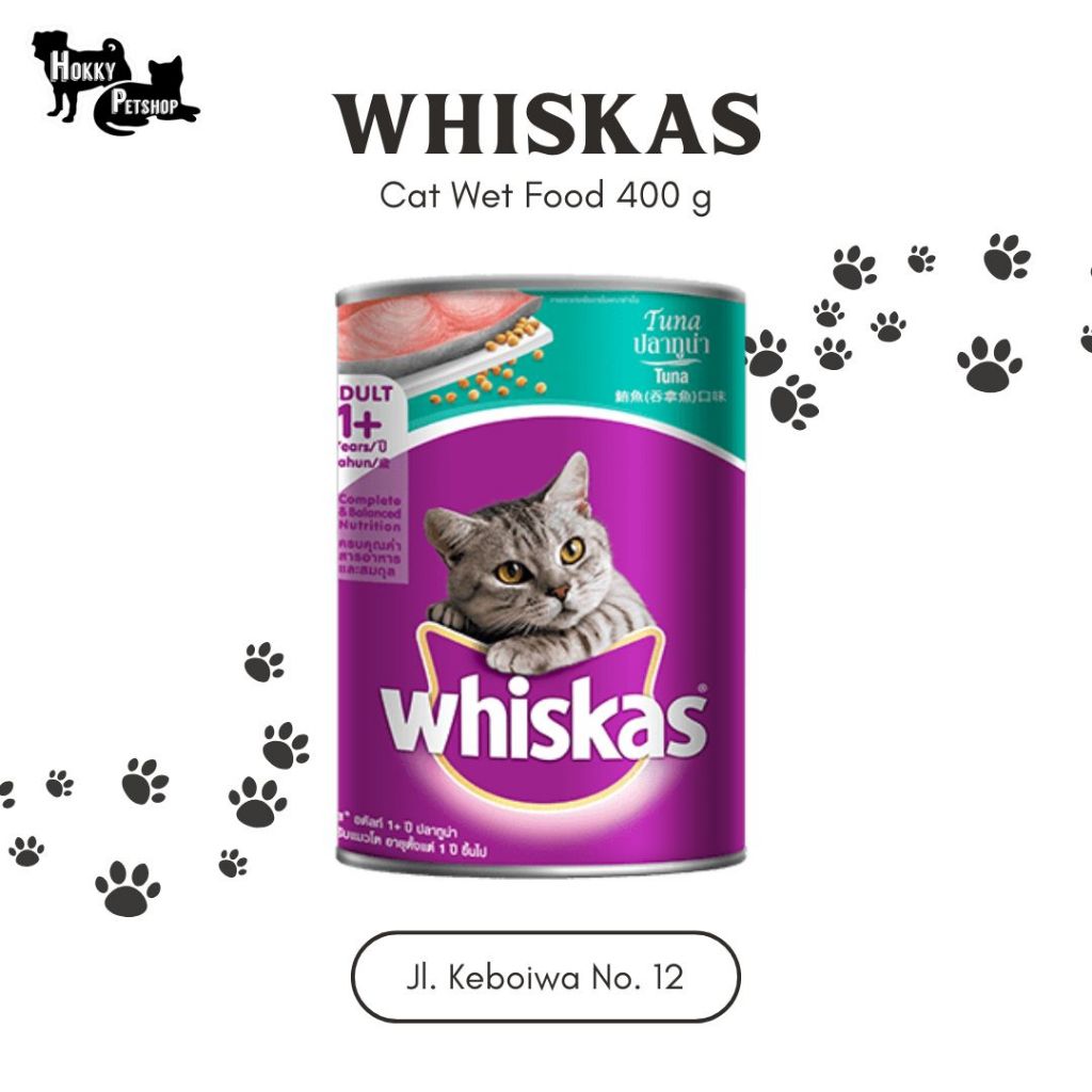 Whiskas Kaleng 400 gr / Makanan Kucing Whiskas Kaleng / Whiskas 400 g / Makanan Kucing Whiskas