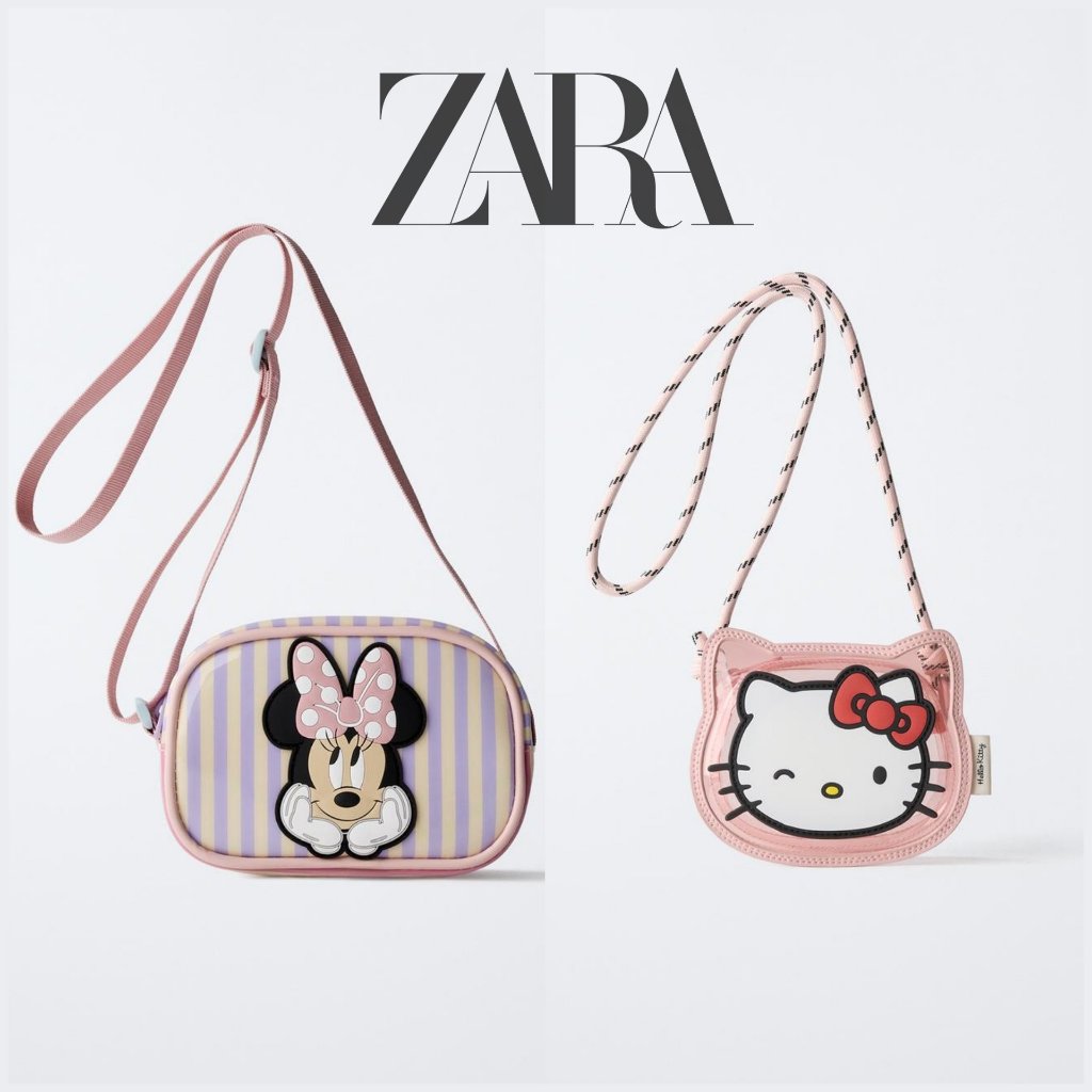 Tas Selempang Anak Perempuan Zara Kids Crossbody Denim Bag Tas Selempang Mini Jeans Kecil Anak Perem