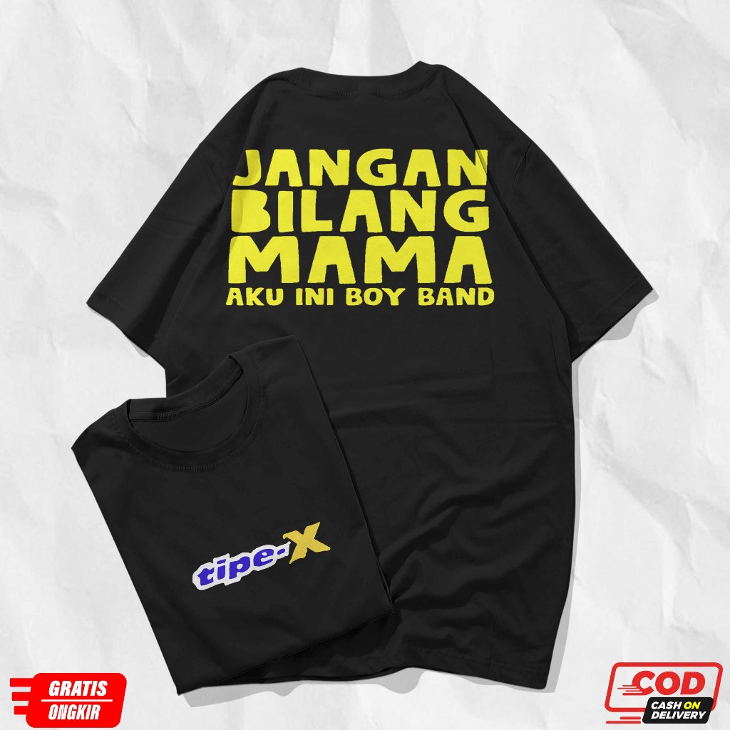 Kaos Distro TIPE-X BOY BAND Premium Tshirt Tipe-x Baju Musik SKA Kaos Distro Pria