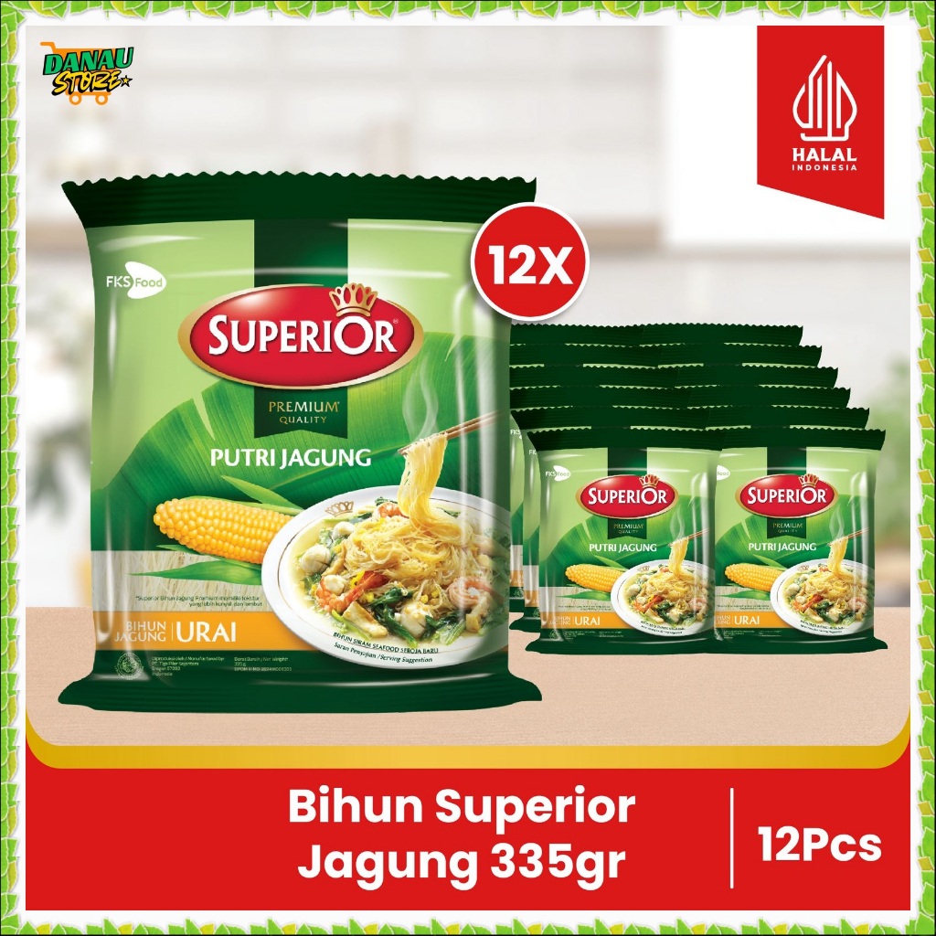 

Paket Bundling - Bihun Superior - Jagung - 12 Keping - 12pcs