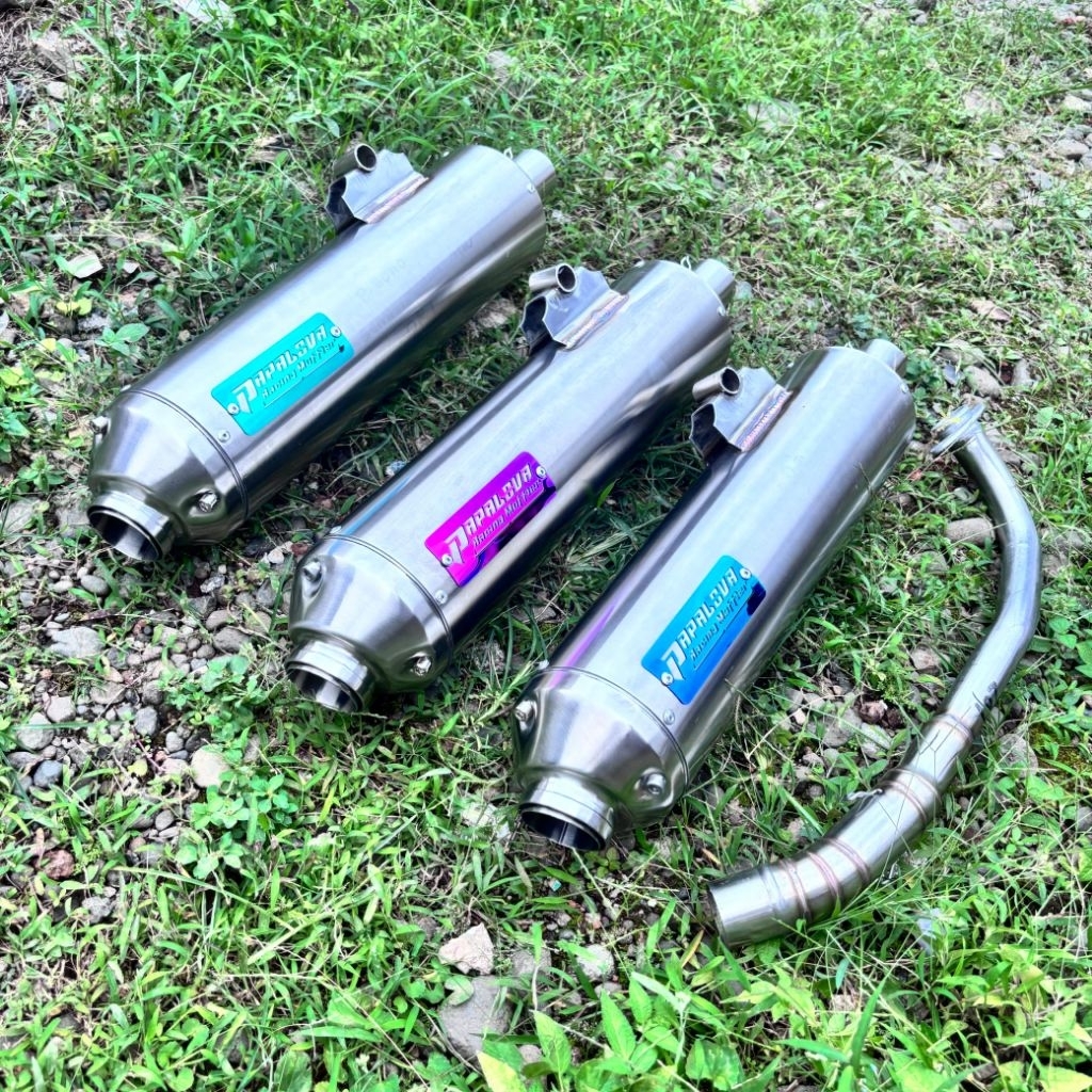 Knalpot standar racing Out 45 nmax aerox vario pcx adv original Papalova ujung Baud Free Laser nama
