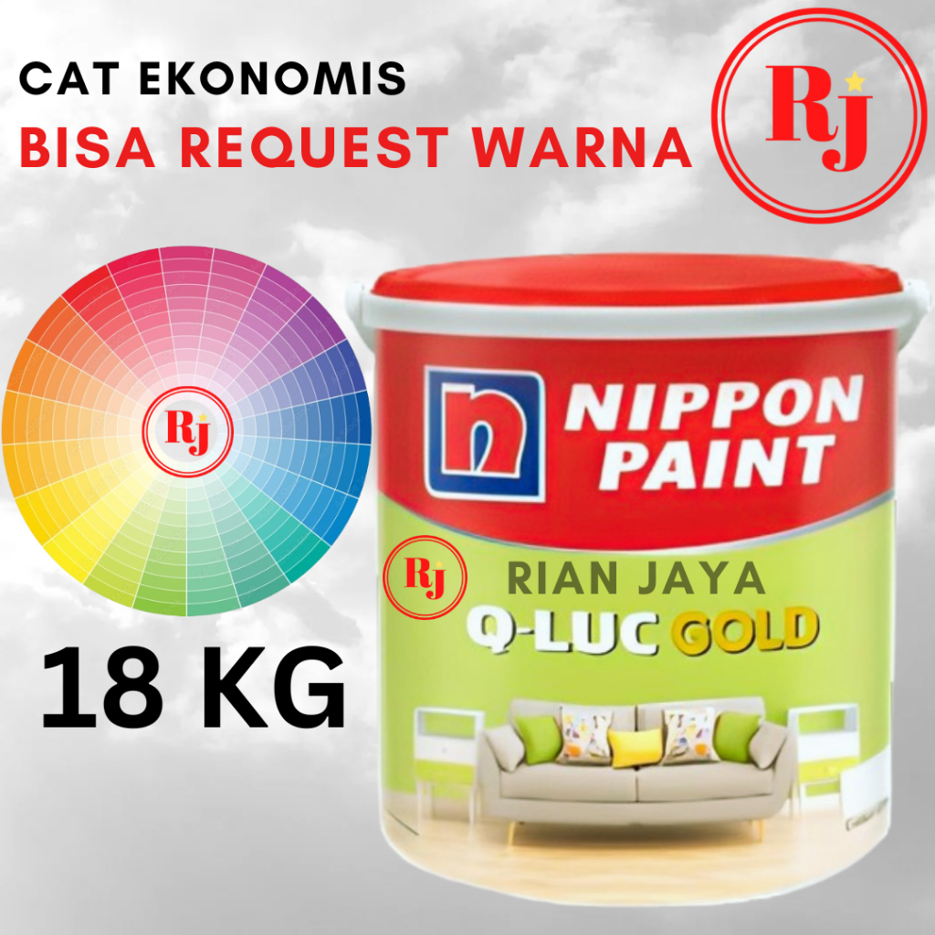 [KARGO] [PART 1] QLUC GOLD NIPPON PAINT 18 KG / CAT TEMBOK INTERIOR EKONOMIS